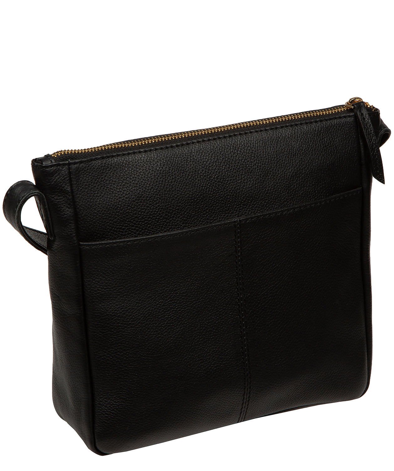 'Harford' Black Leather Cross Body Bag