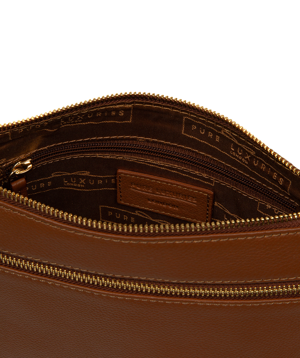 'Harford' Tan Leather Cross Body Bag