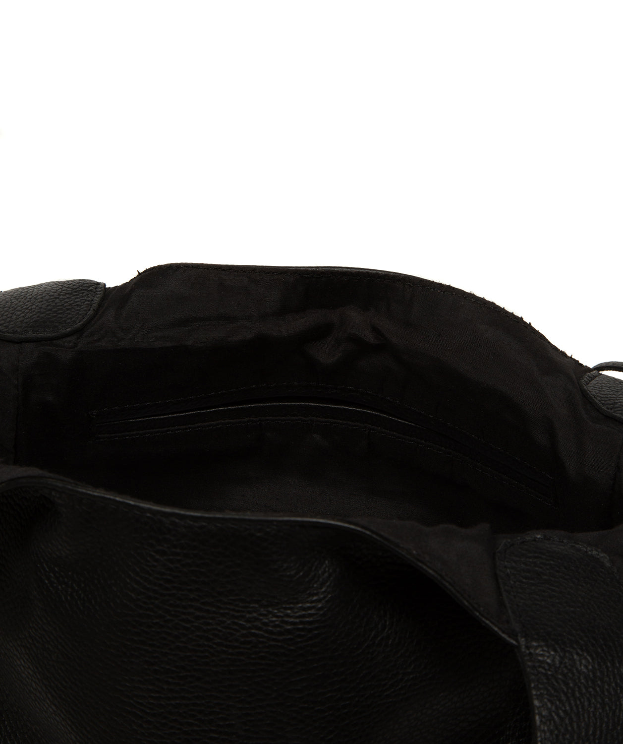 'Fizz' Black Leather Tote Bag