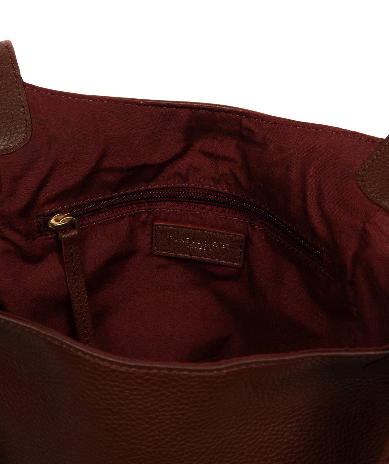 'Fizz' Chestnut Leather Tote Bag