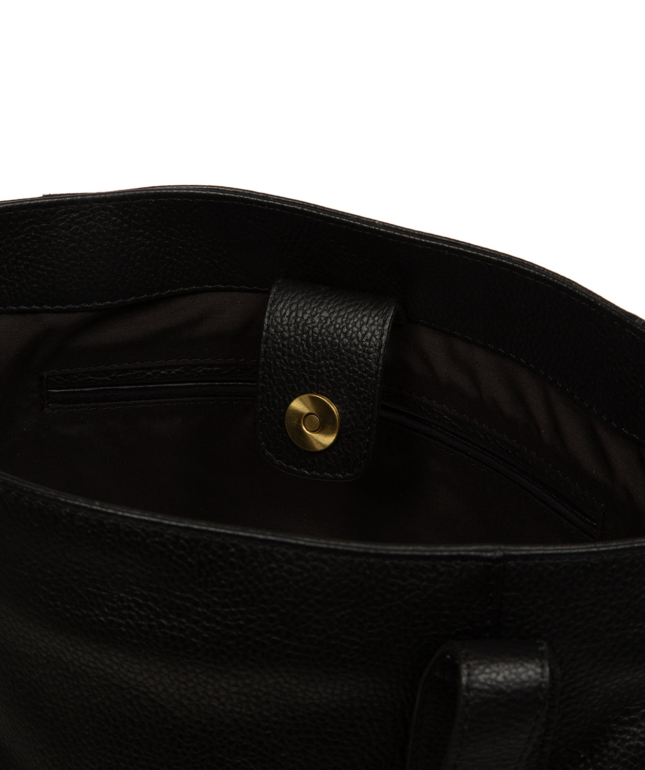 'Mochi' Black Leather Tote Bag