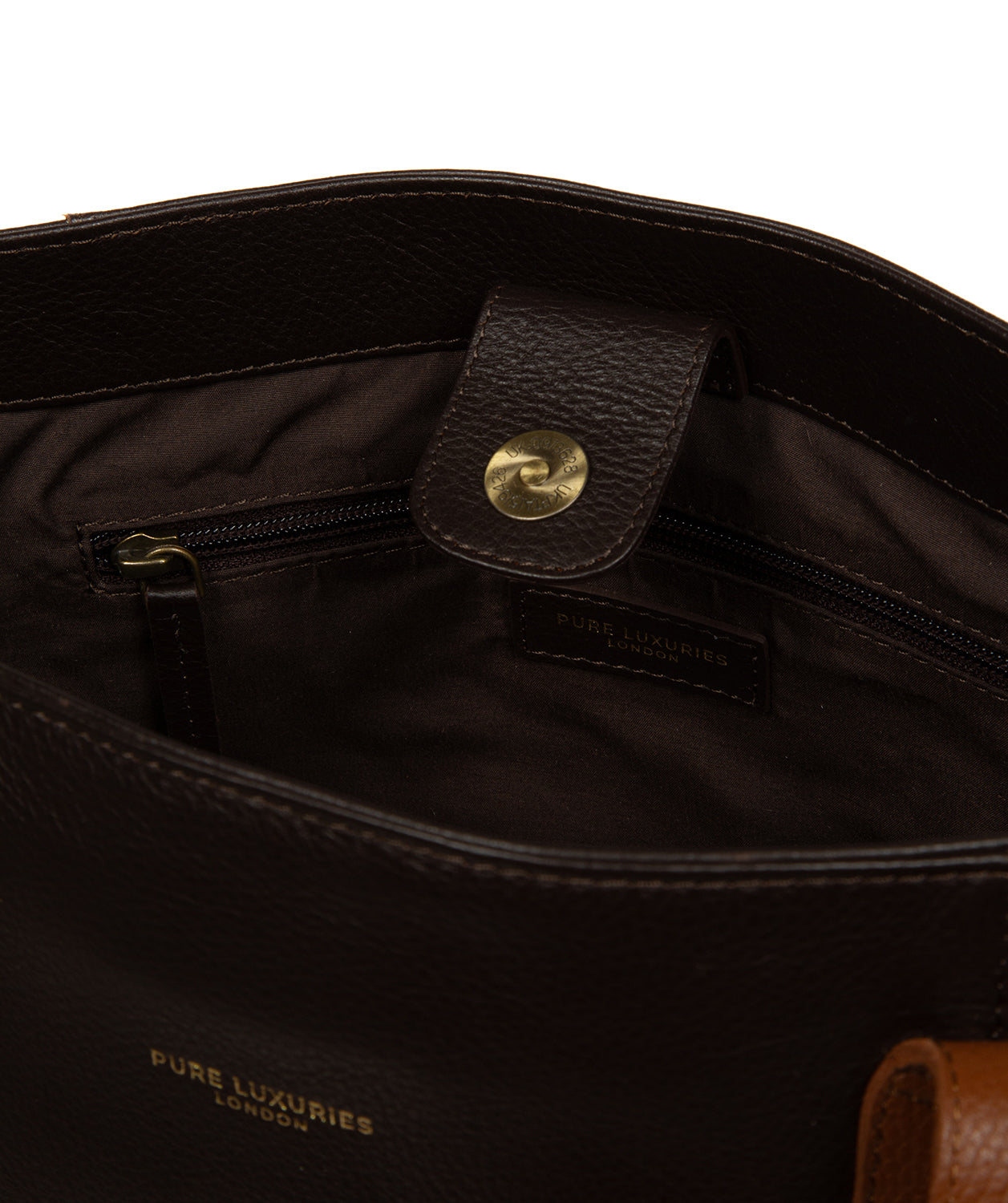 'Mochi' Espresso & Rich Tan Leather Tote Bag