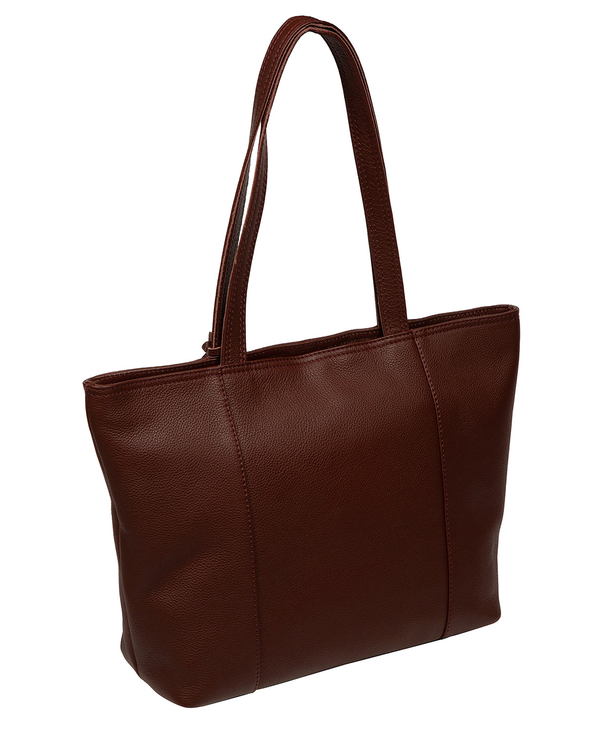 'Roxby' Chestnut Leather Tote Bag