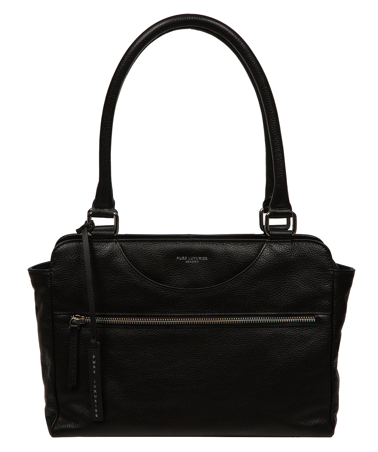 'Mooki' Black Leather Handbag