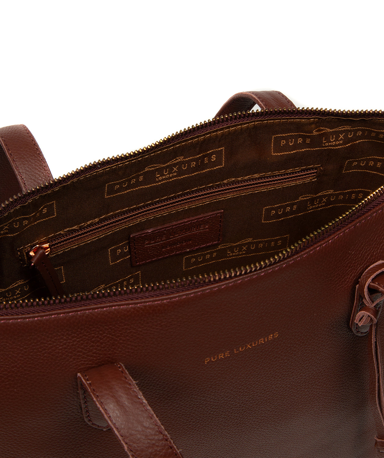 'Morden' Chestnut Leather Tote Bag