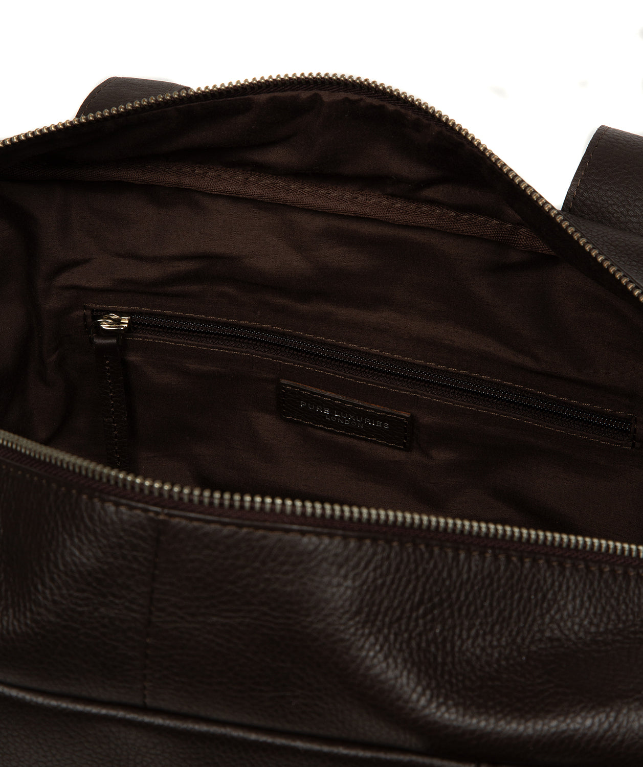 'Airgo' 'Free on Board' Espresso Leather Cabin Bag