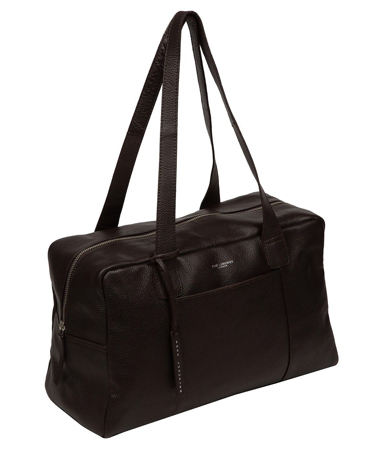 'Airgo' 'Free on Board' Espresso Leather Cabin Bag