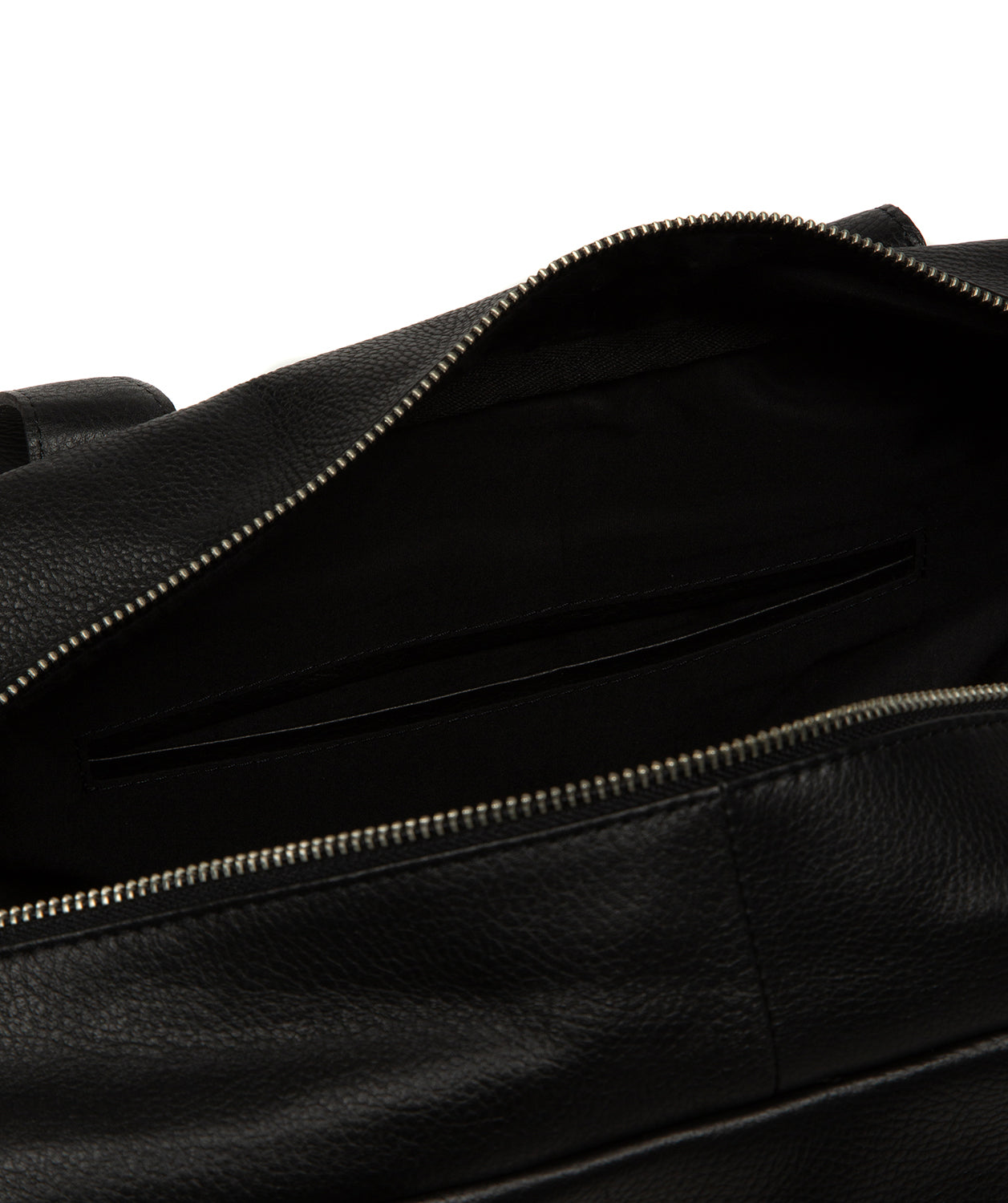 'Airgo' 'Free on Board' Black Leather Cabin Bag