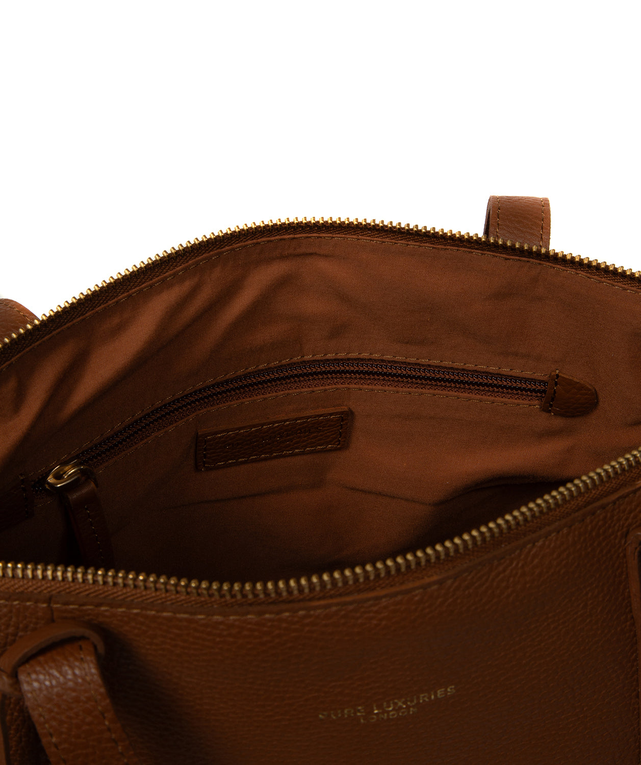 'Niva' Rich Tan Leather Tote Bag