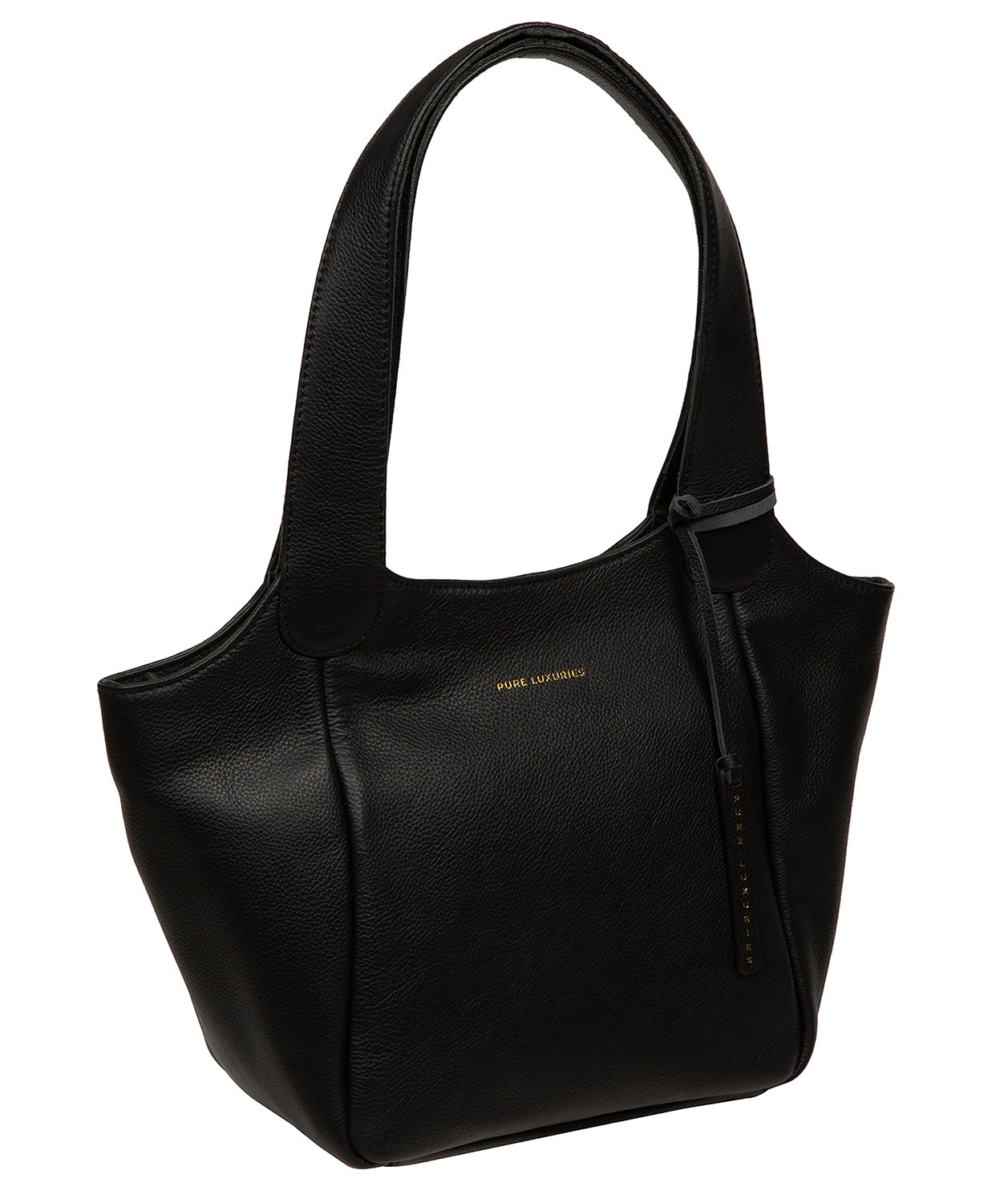 'Ormesby' Black Leather Handbag