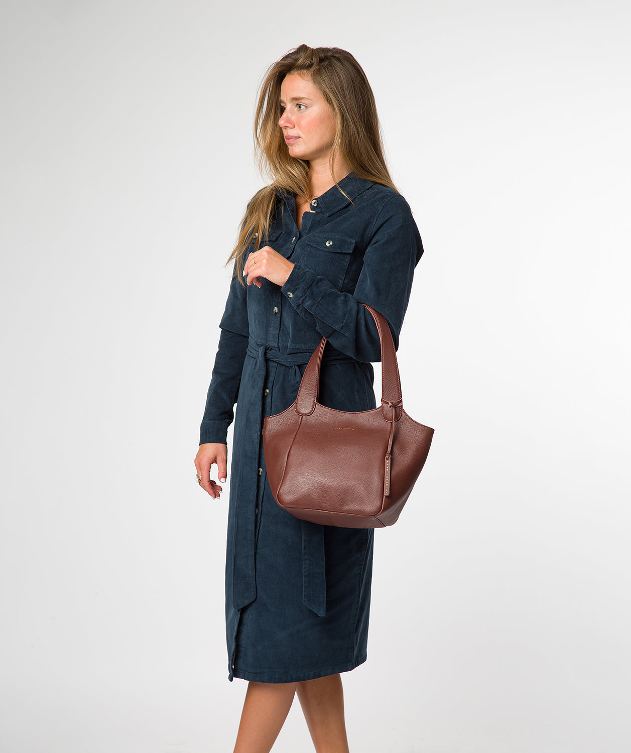 'Ormesby' Chestnut Leather Handbag