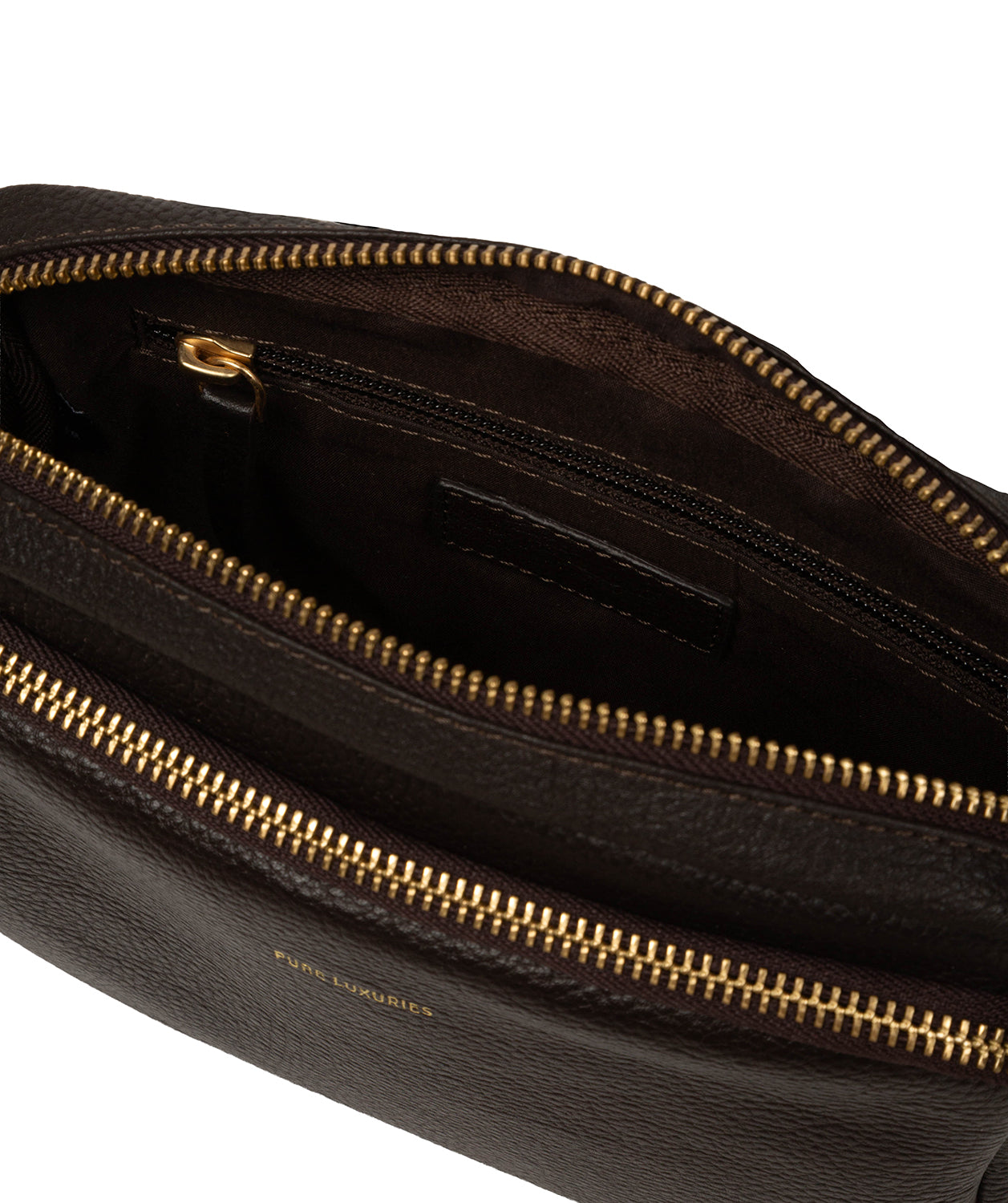 Eris bag worn across body demonstrating adjustable strap