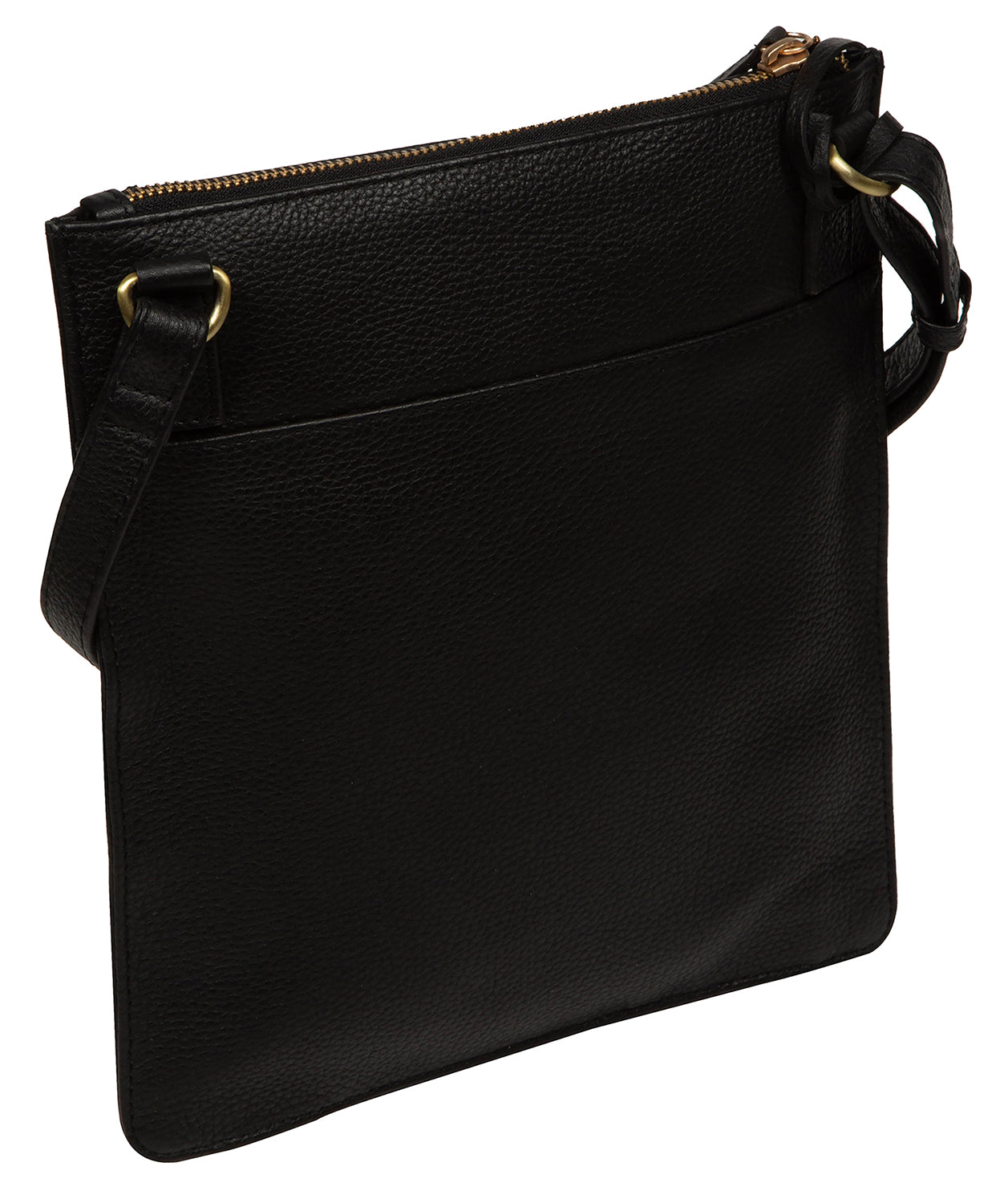 'Wren' Black Leather Cross Body Bag