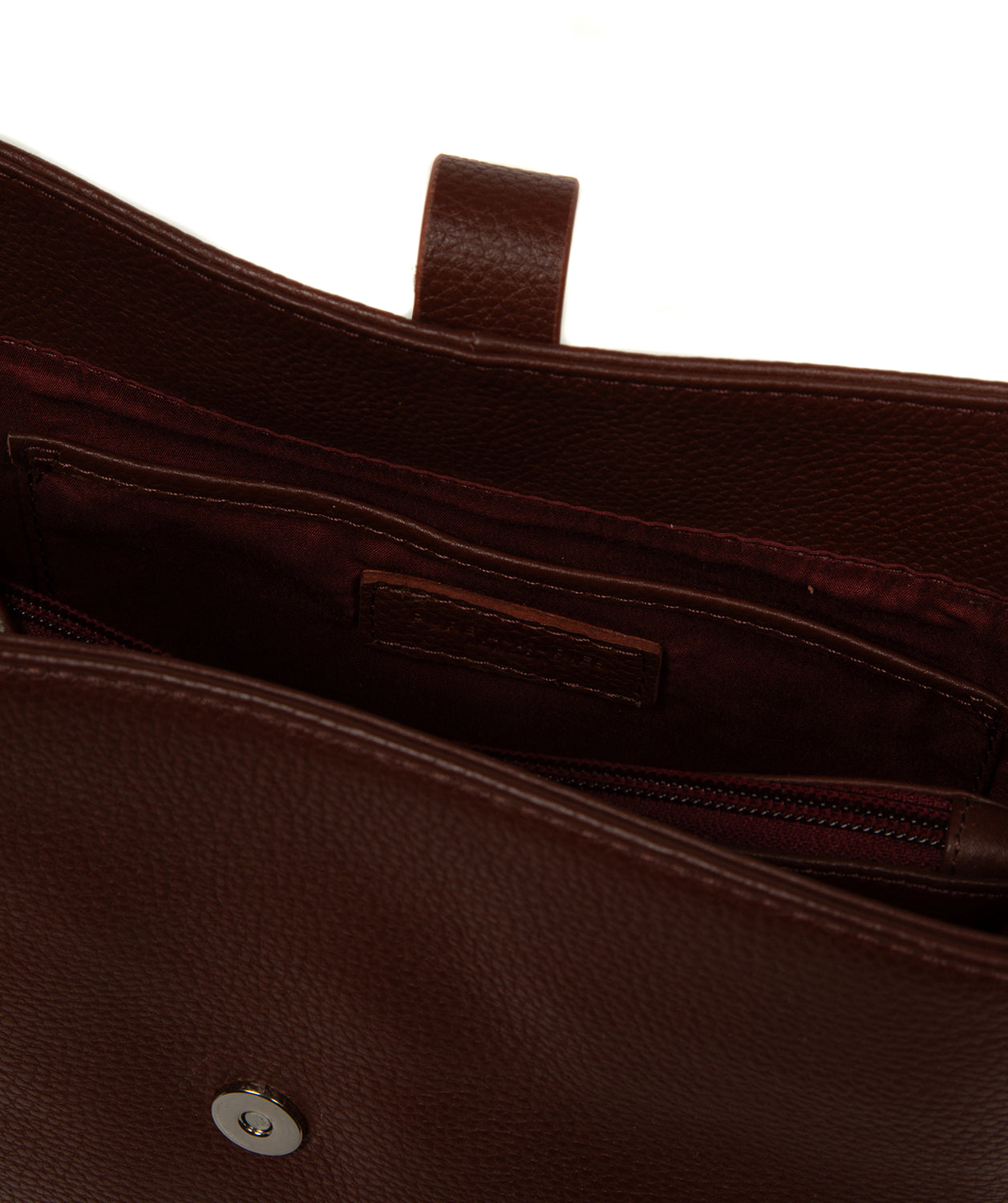 'Isola' Chestnut Leather Tote Bag