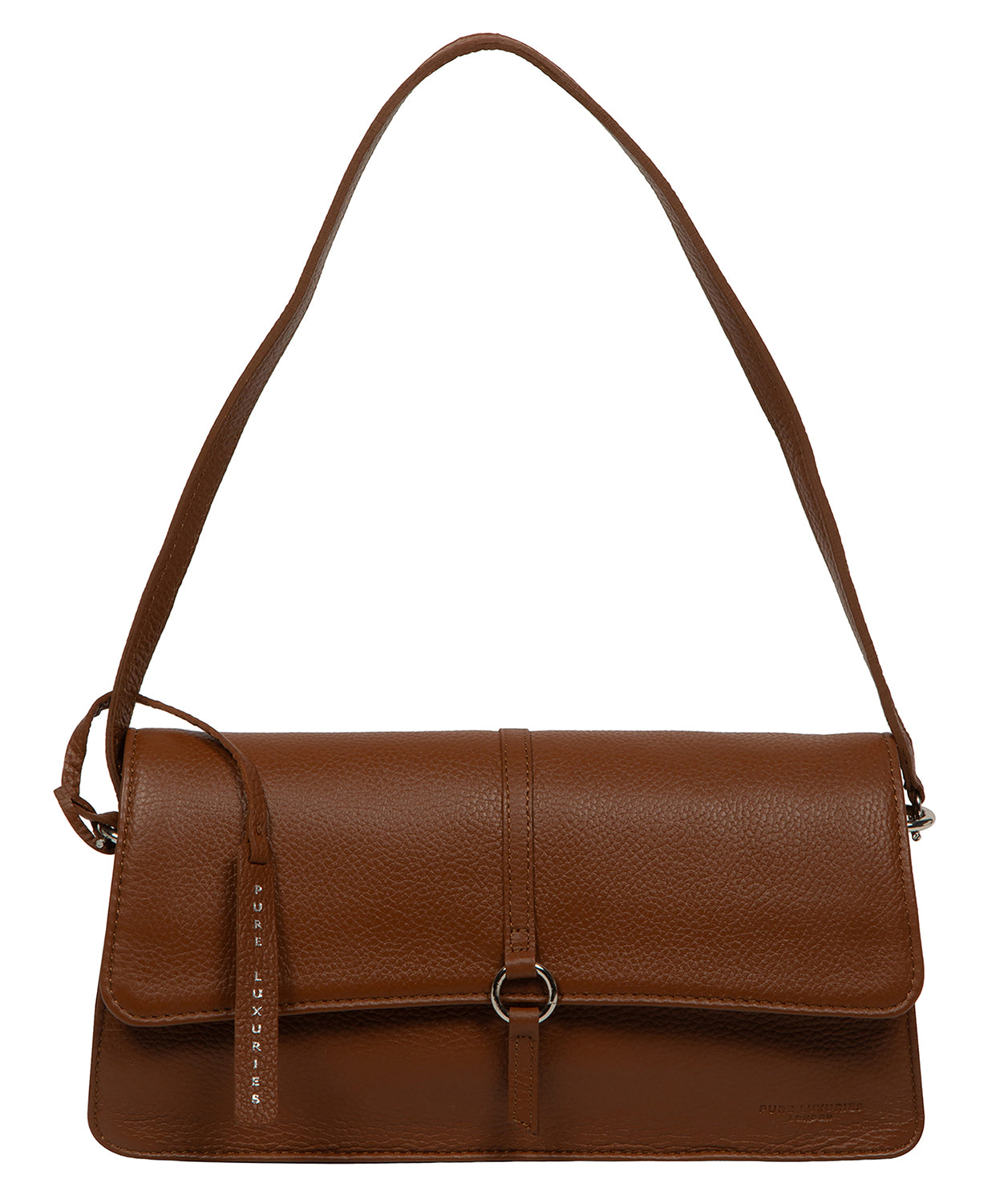 'Sabina' Rich Tan Leather Grab Bag