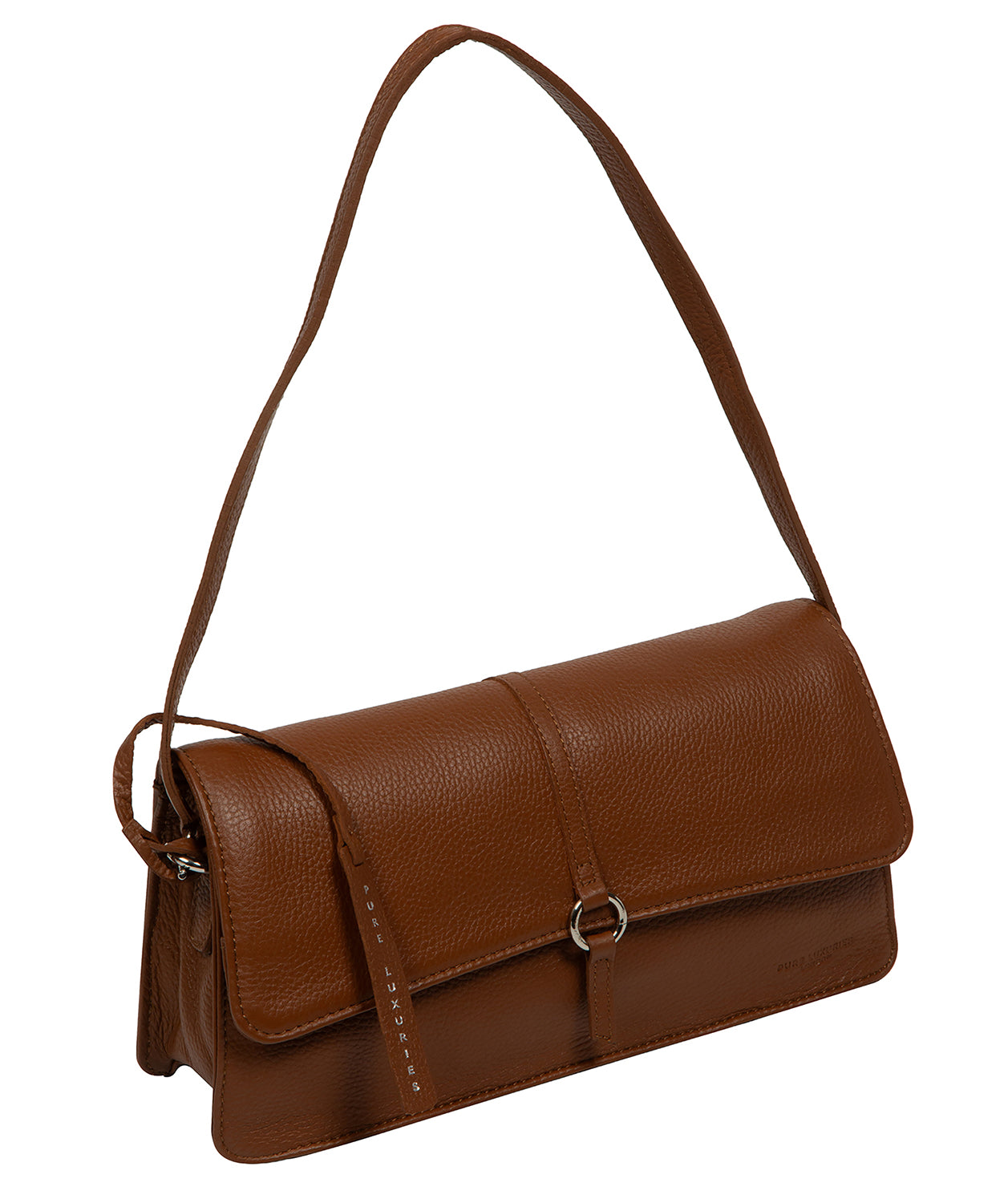 'Sabina' Rich Tan Leather Grab Bag