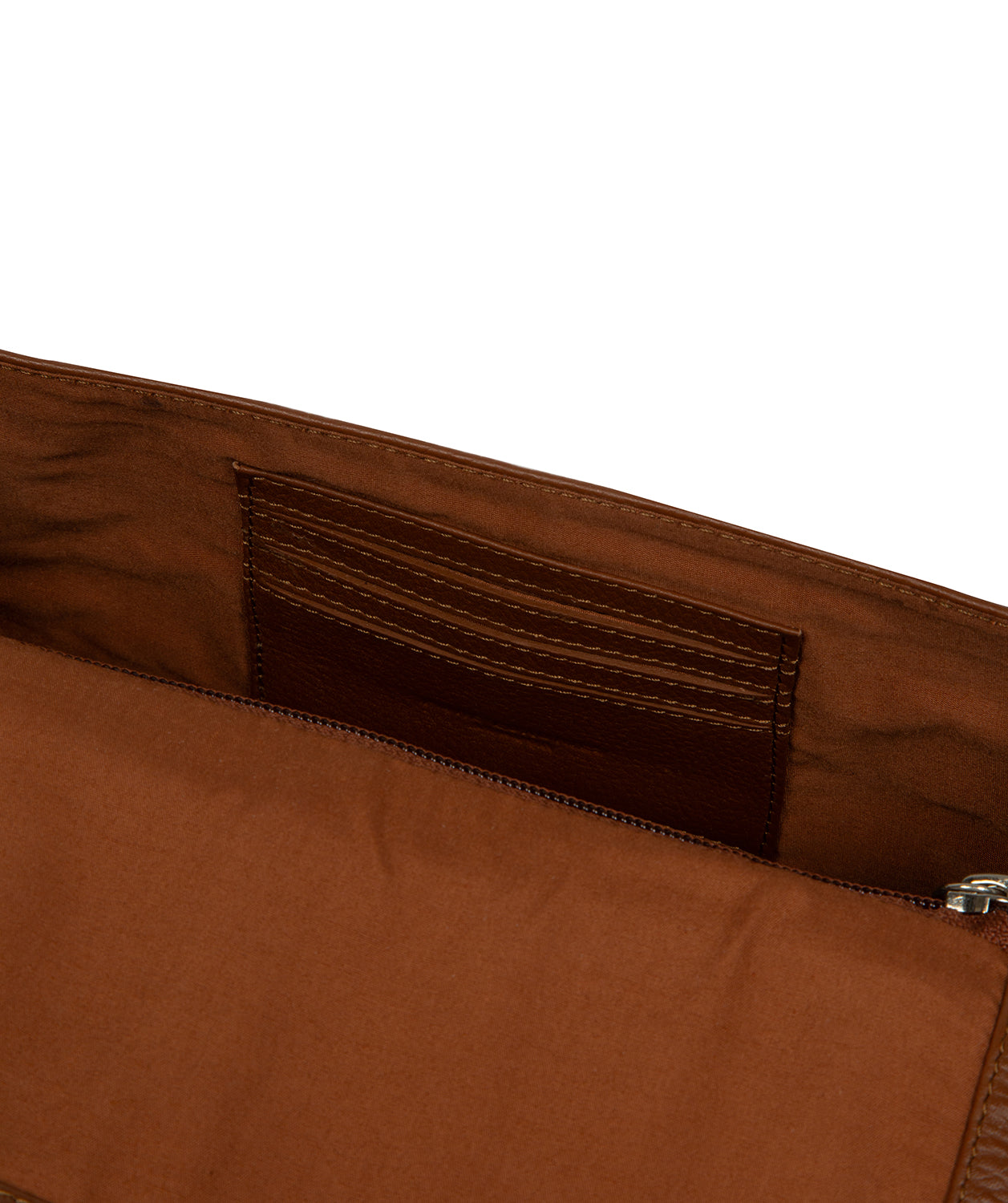 'Sabina' Rich Tan Leather Grab Bag