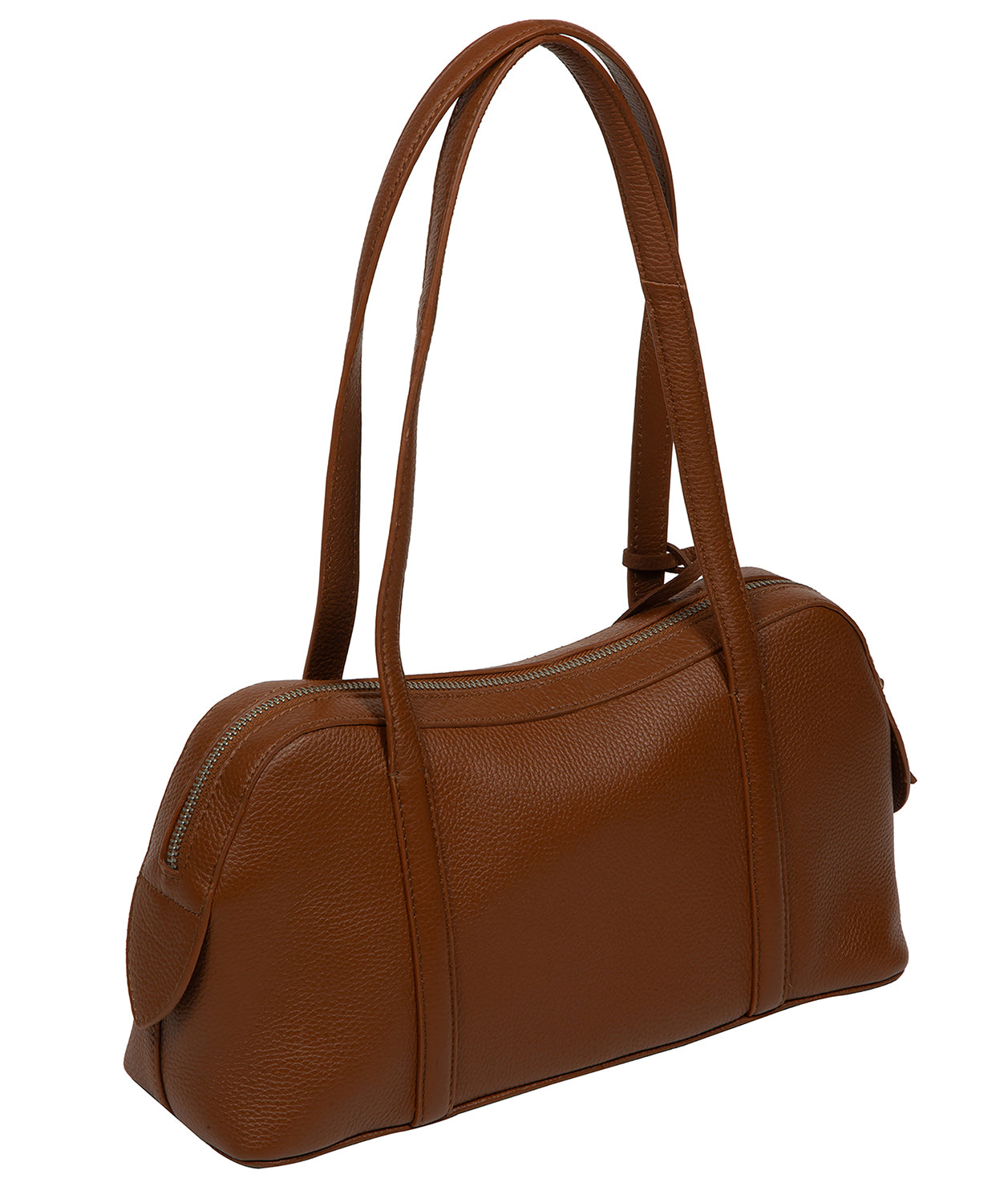 'Cleo' Rich Tan Leather Evening Handbag
