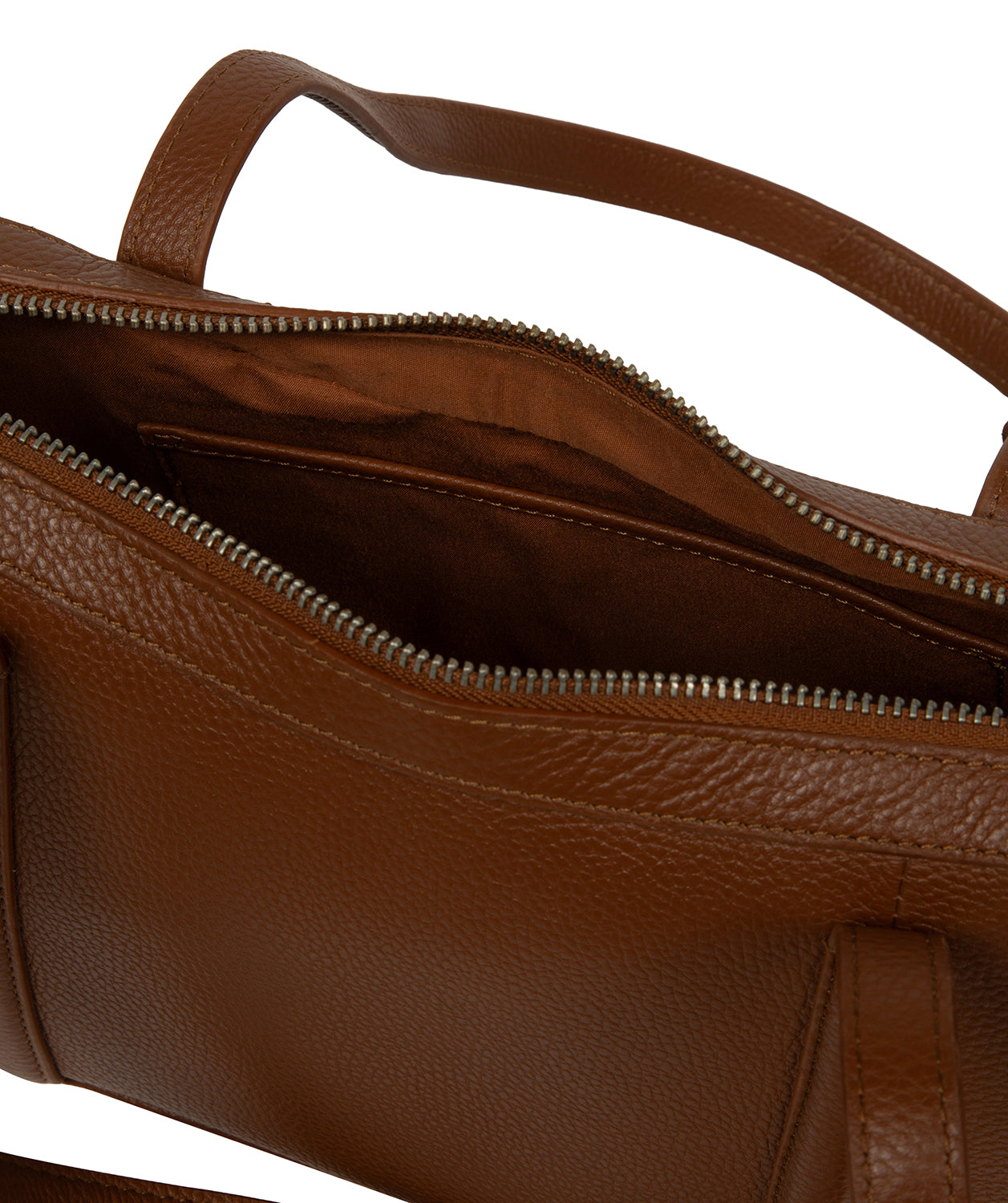 'Cleo' Rich Tan Leather Evening Handbag