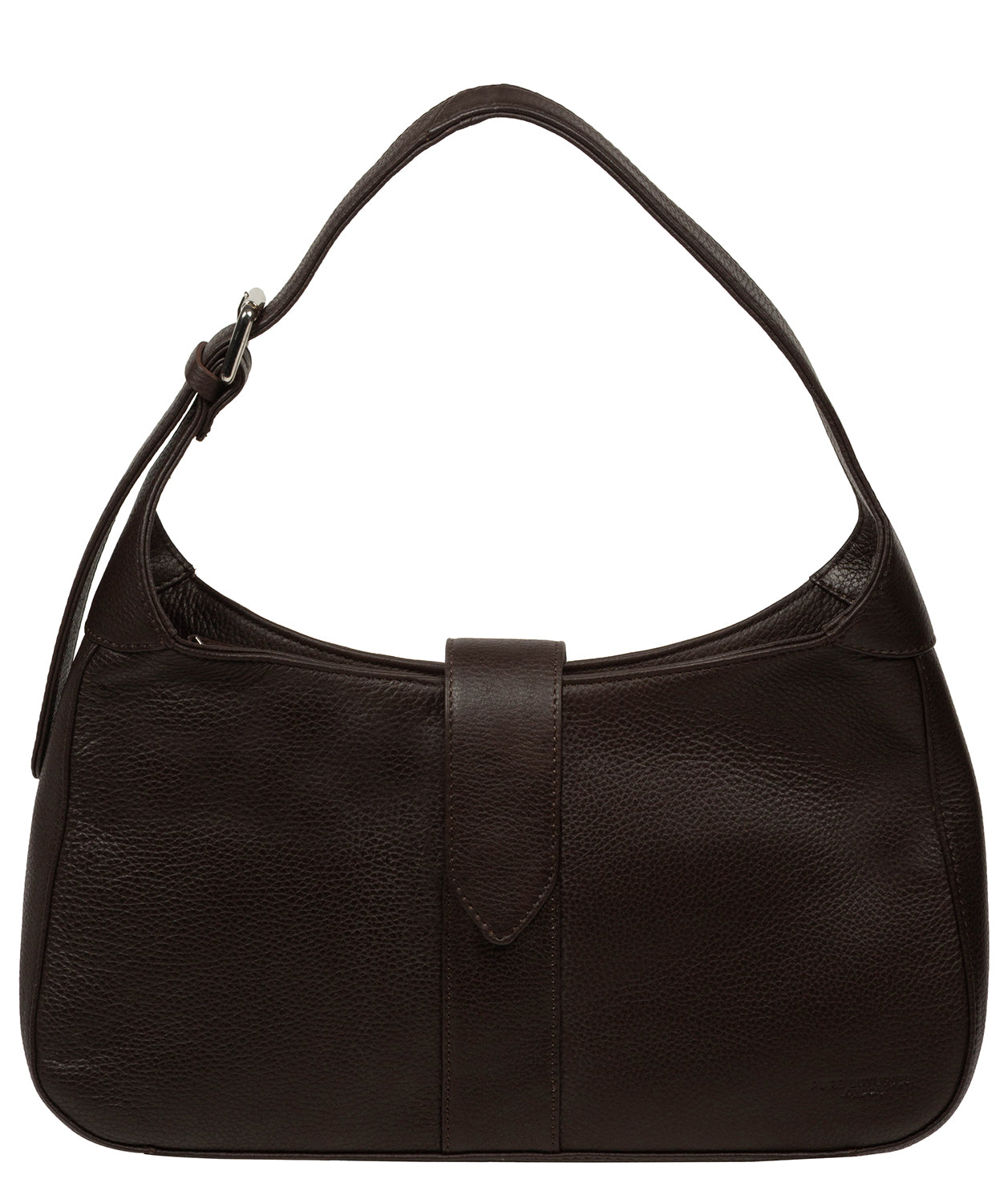 'Suki' Espresso Leather Evening Bag