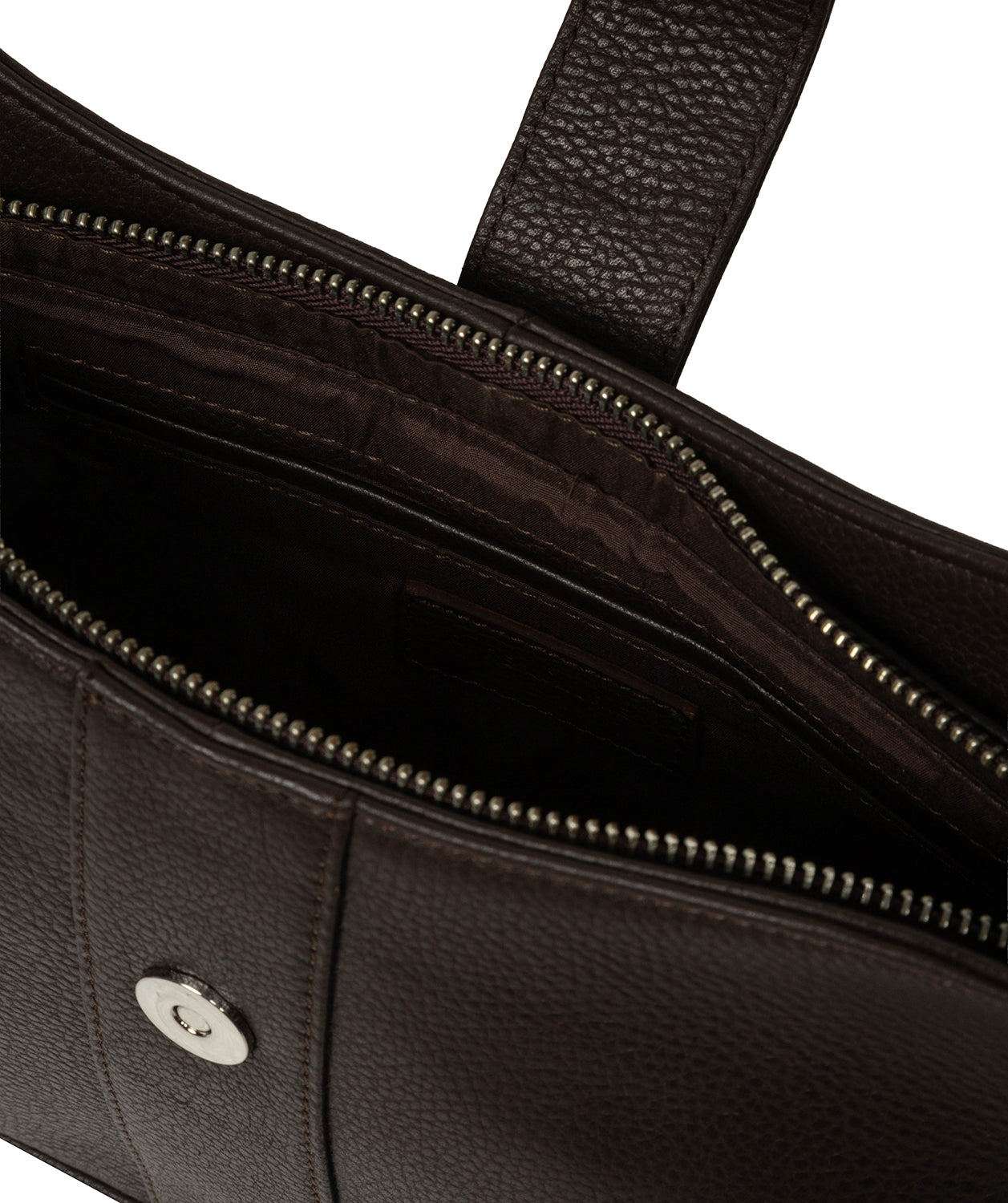 'Suki' Espresso Leather Evening Bag