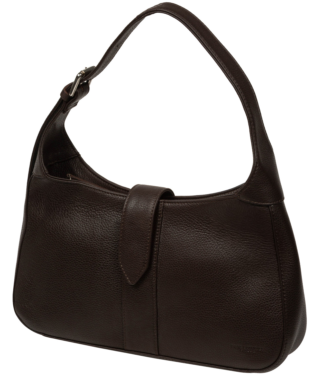'Suki' Espresso Leather Evening Bag