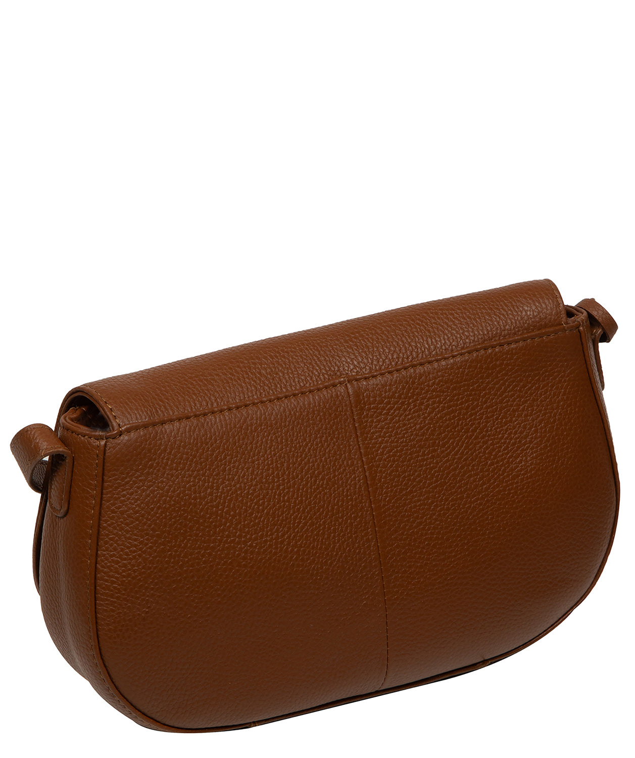 'Alodia' Rich Tan Leather Cross Body Bag