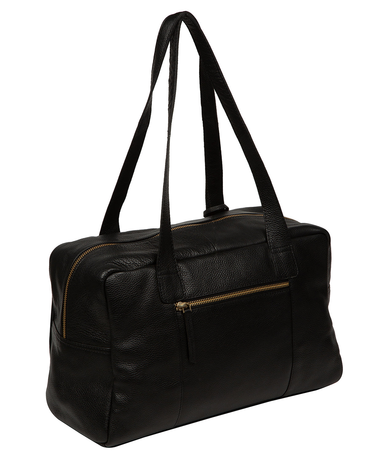 'Airgo' 'Free on Board' Black Leather Men's Cabin Bag
