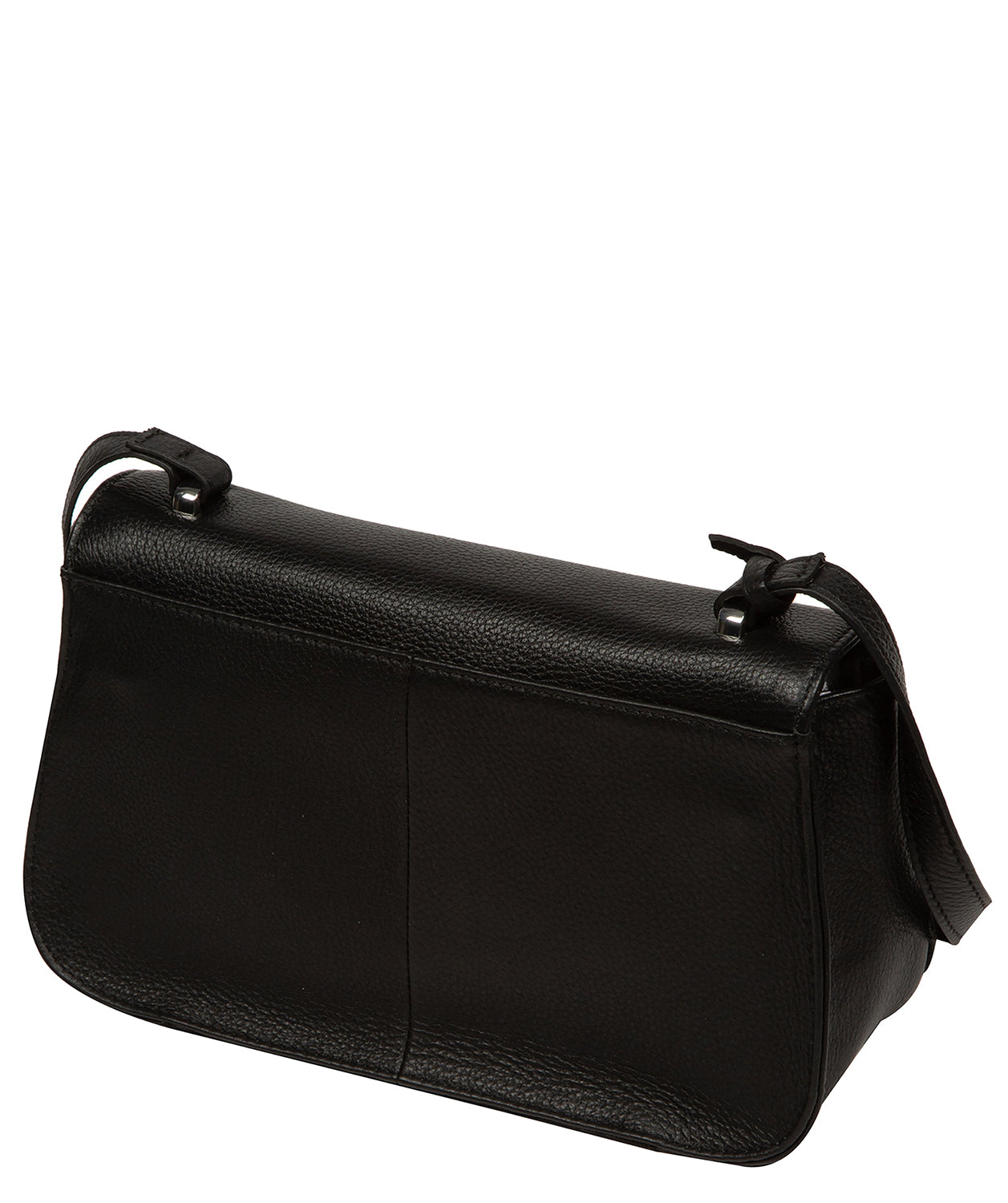 'Annalise' Black Leather Cross Body Bag