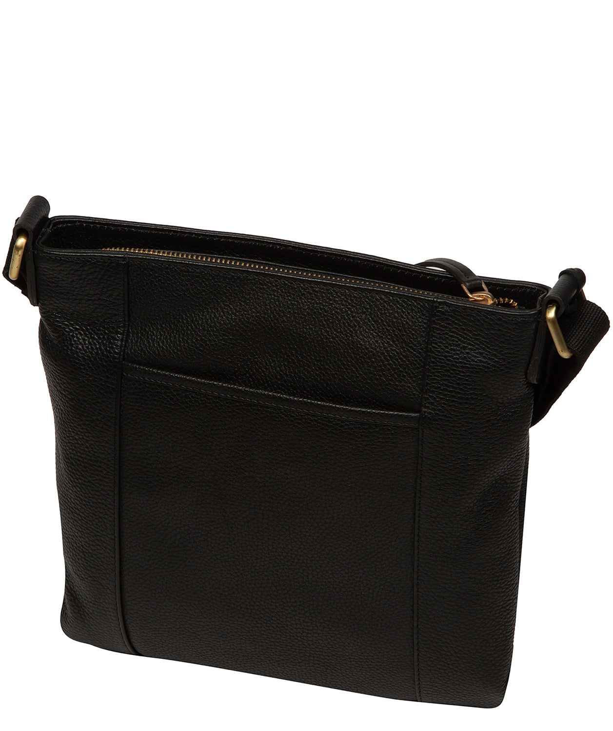 'Elodie' Black Leather Cross Body Bag