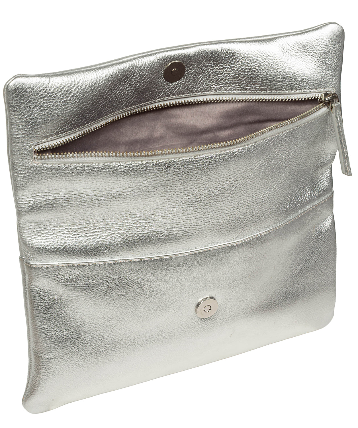 Audrina clutch interior fully lined compartment
