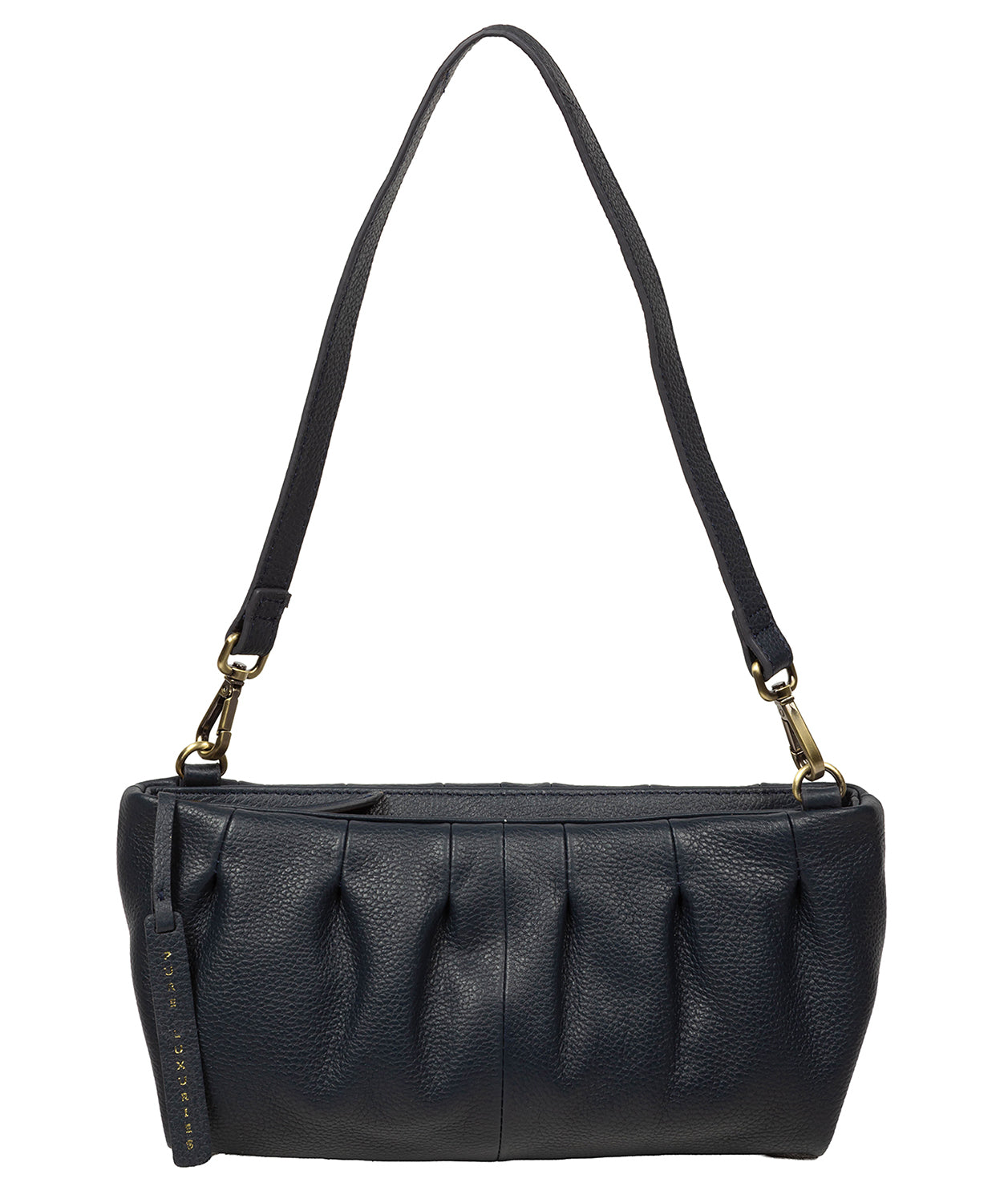 'Marcelline' Navy Leather Evening and Clutch Bag