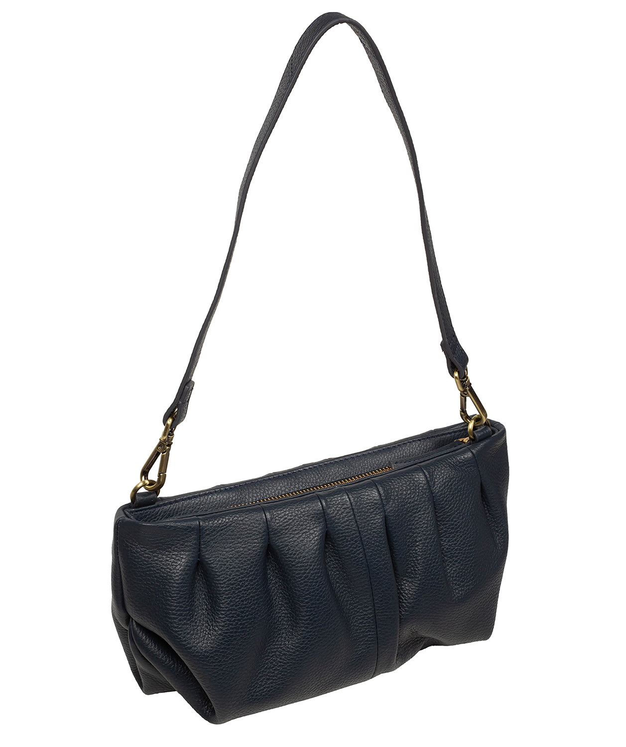 'Marcelline' Navy Leather Evening and Clutch Bag