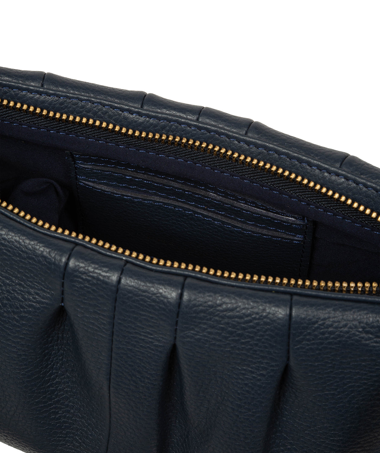 'Marcelline' Navy Leather Evening and Clutch Bag