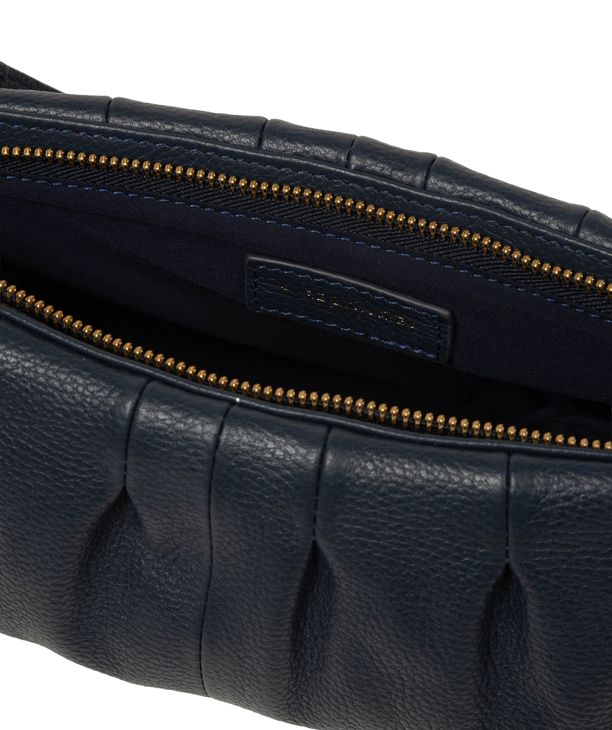 'Marcelline' Navy Leather Evening and Clutch Bag