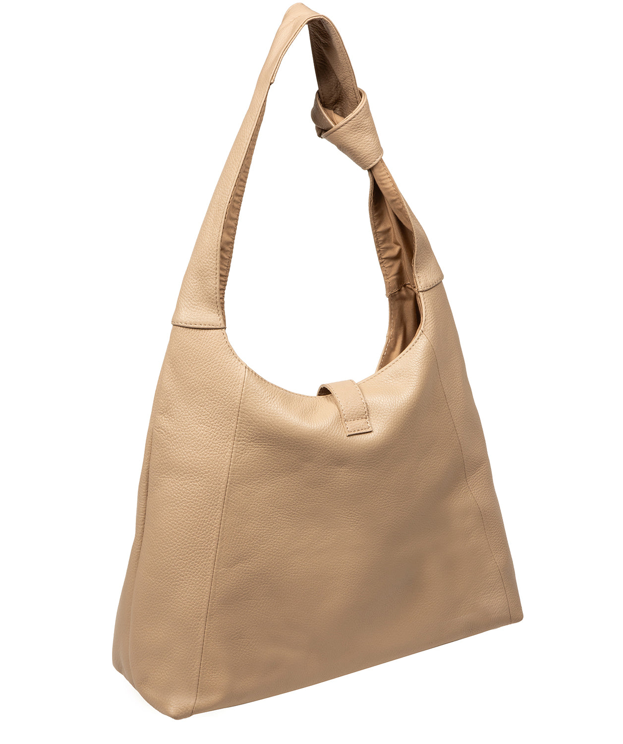 Grace bag side profile with chunky tied handle