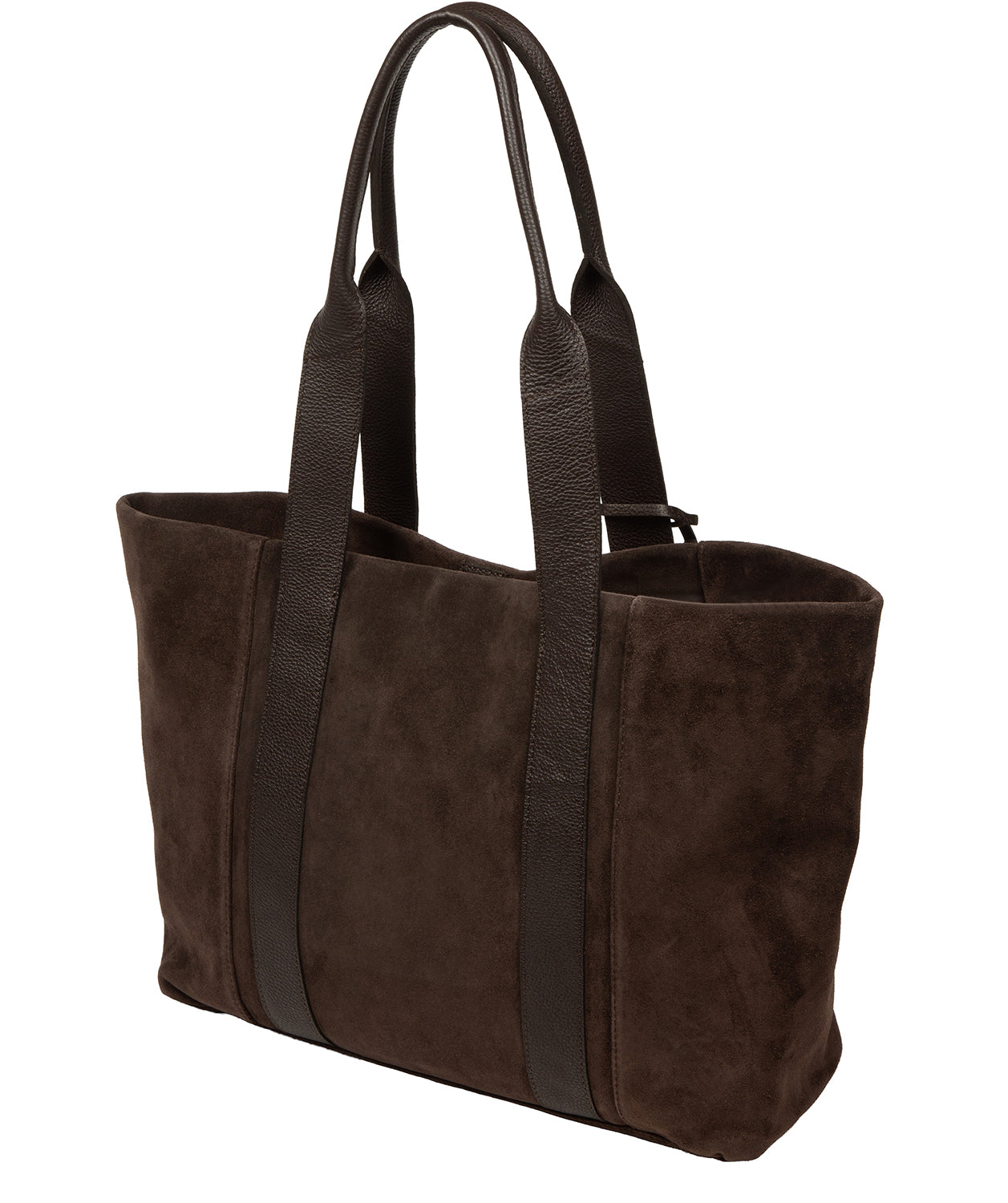 Belinda tote bag top view with press stud fastener detail