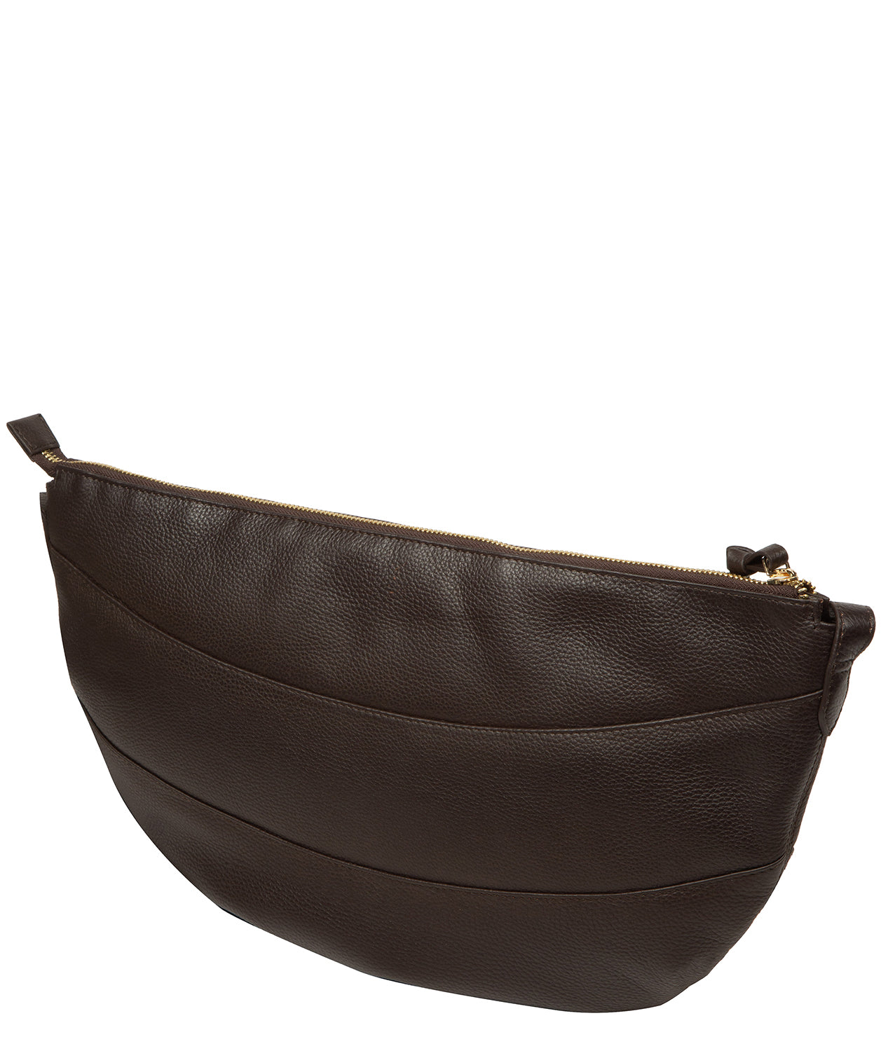 Interior zip pocket and slip pocket organisation detail