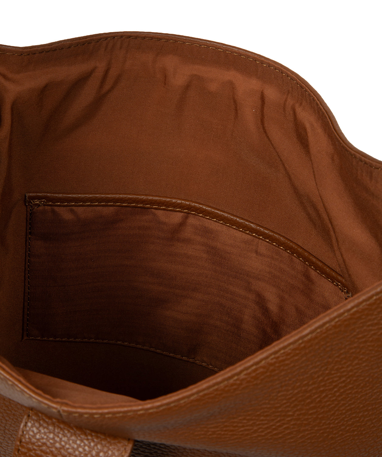 Hanging charm detail and embossed Pure Luxuries logo on front
