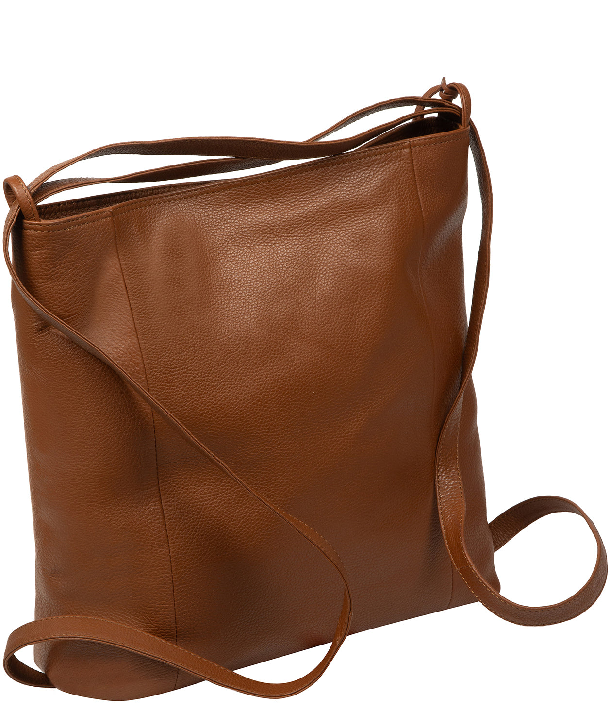 Back panel with backpack strap attachment points
