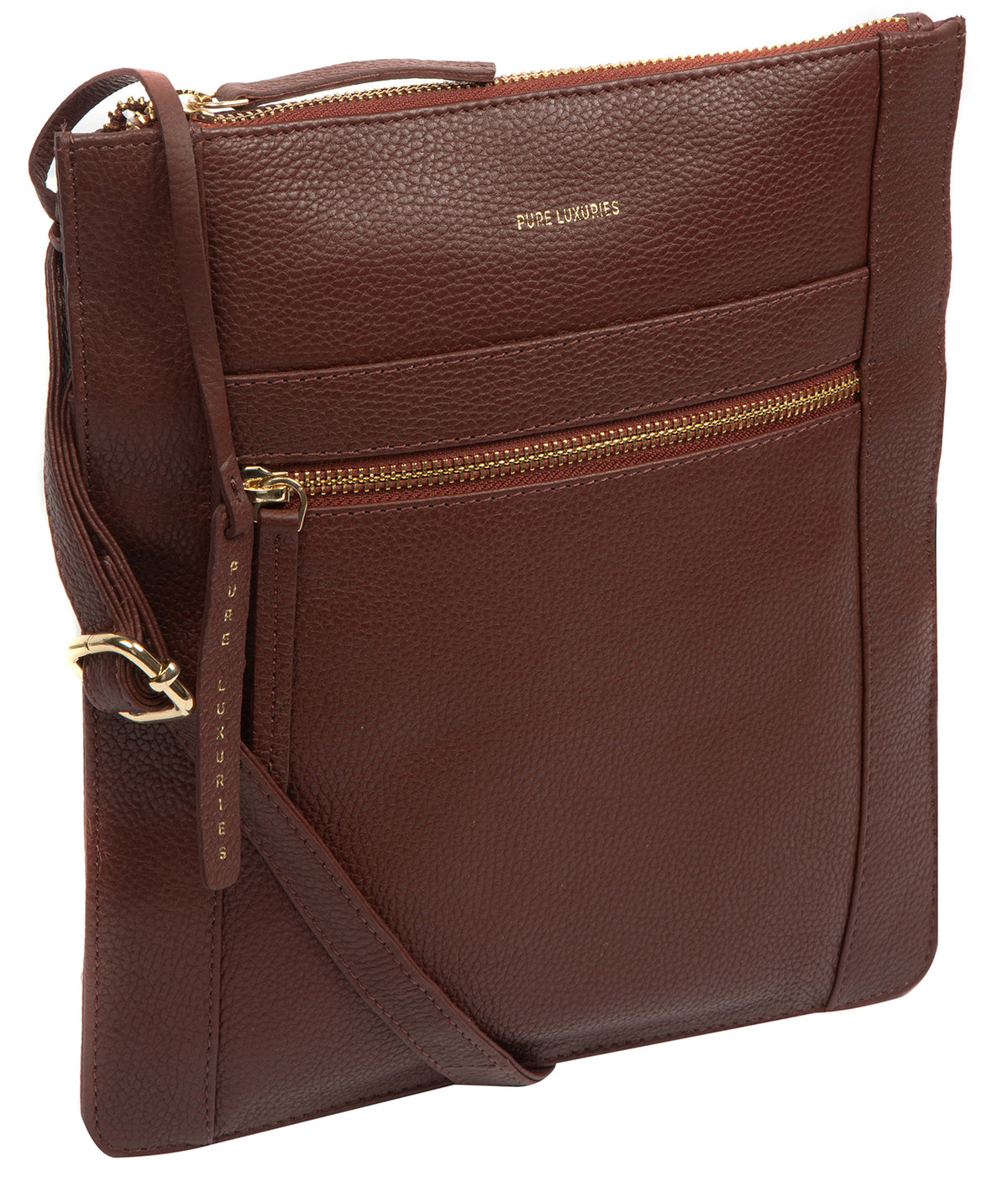'Wren' Rich Chestnut Leather Cross Body Bag