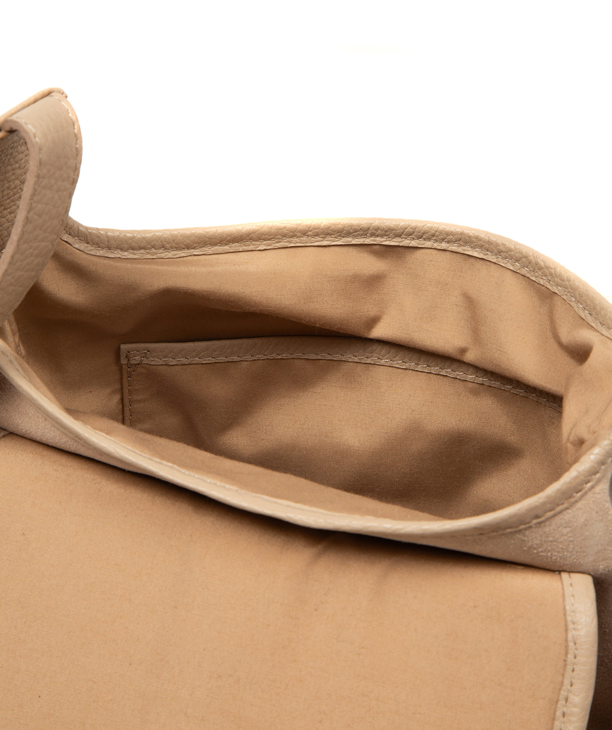 Interior slip pocket and zipped pocket storage