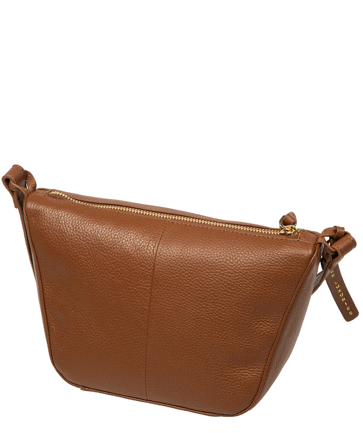 'Solene' Tan Leather Cross Body Bag