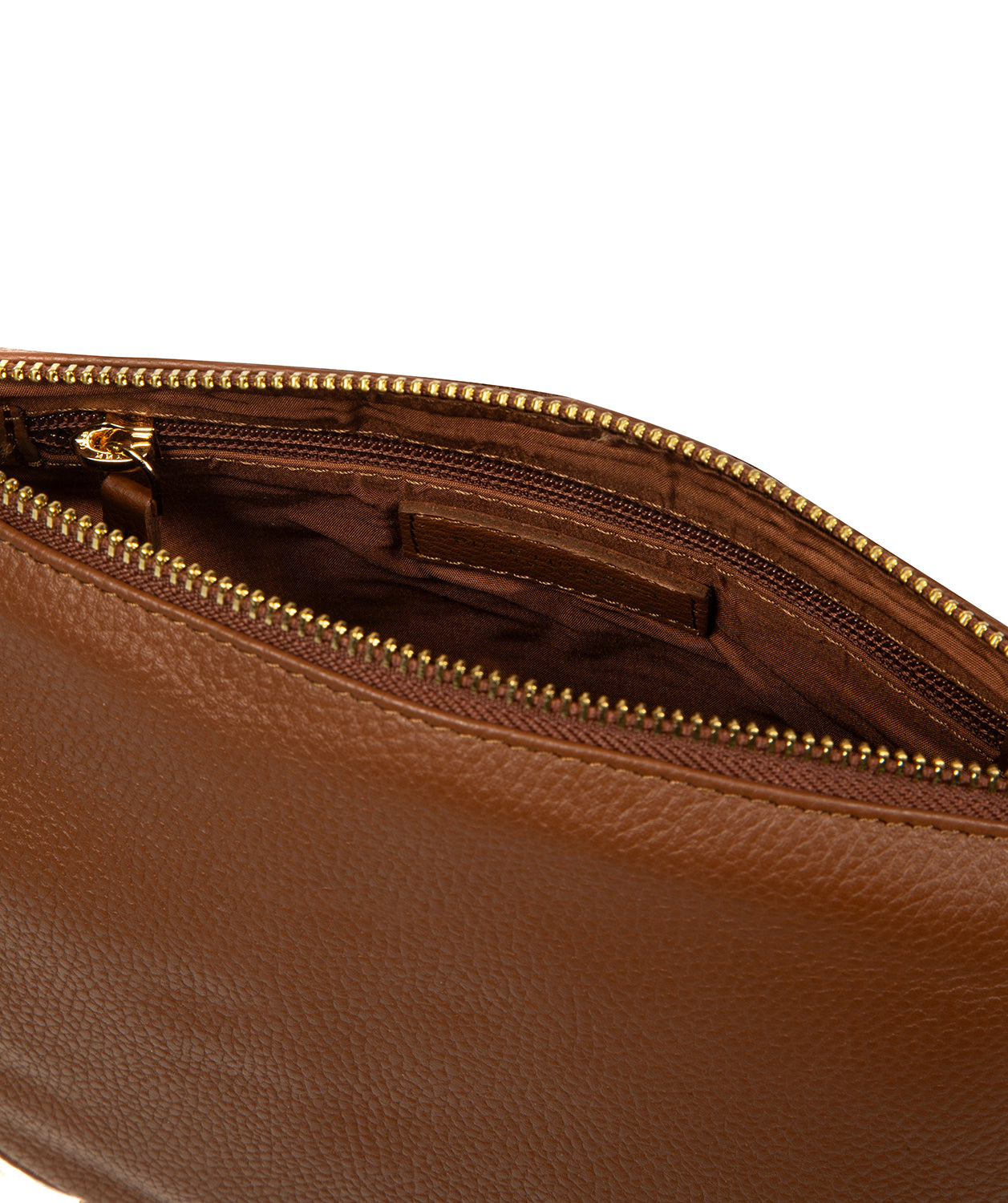 'Solene' Tan Leather Cross Body Bag
