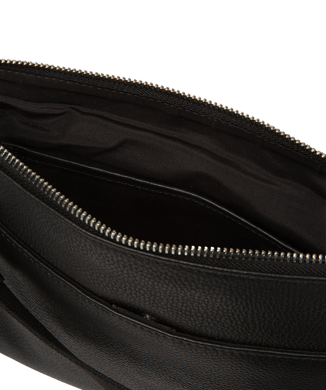 'Amara' Black Leather Cross Body Bag