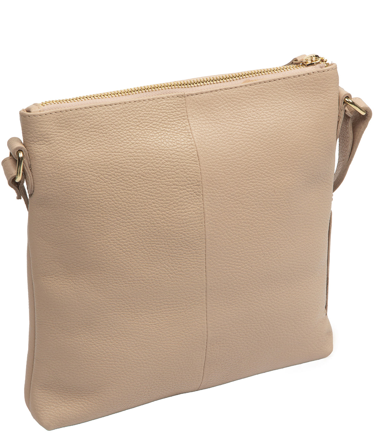 'Lucero' Latte Leather Cross Body Bag