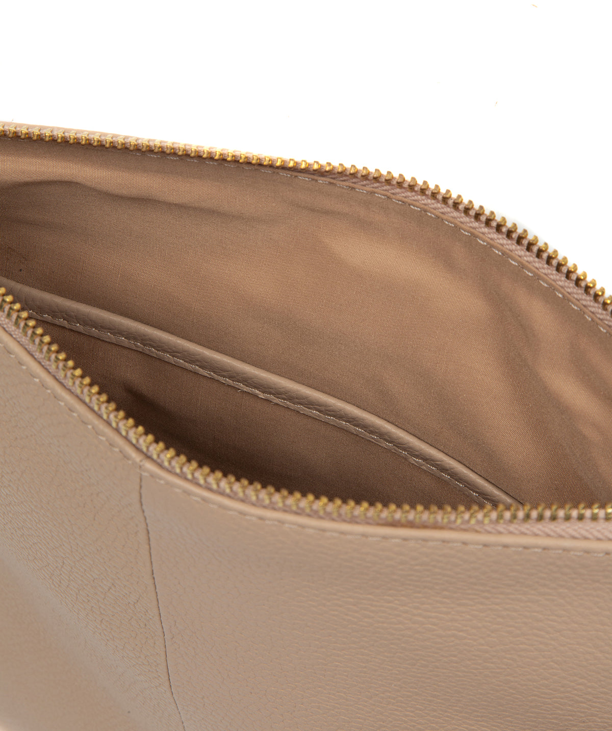 'Lucero' Latte Leather Cross Body Bag