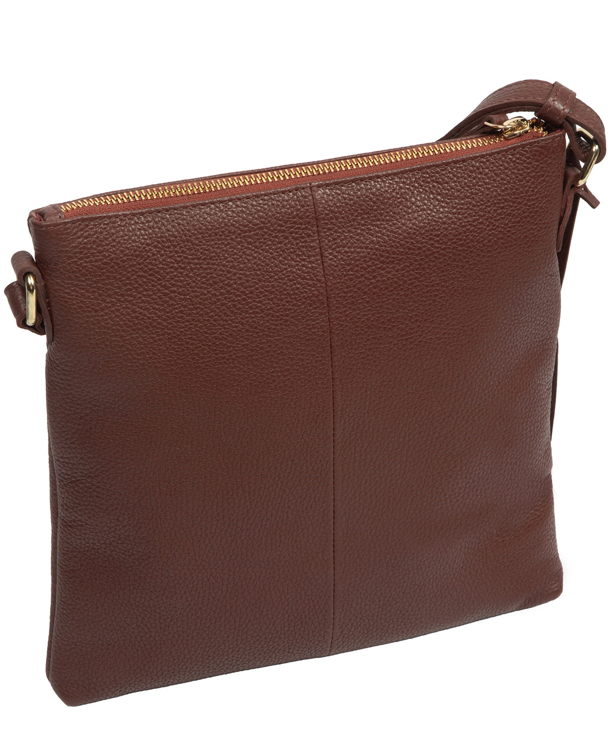 'Lucero' Rich Chestnut Leather Cross Body Bag