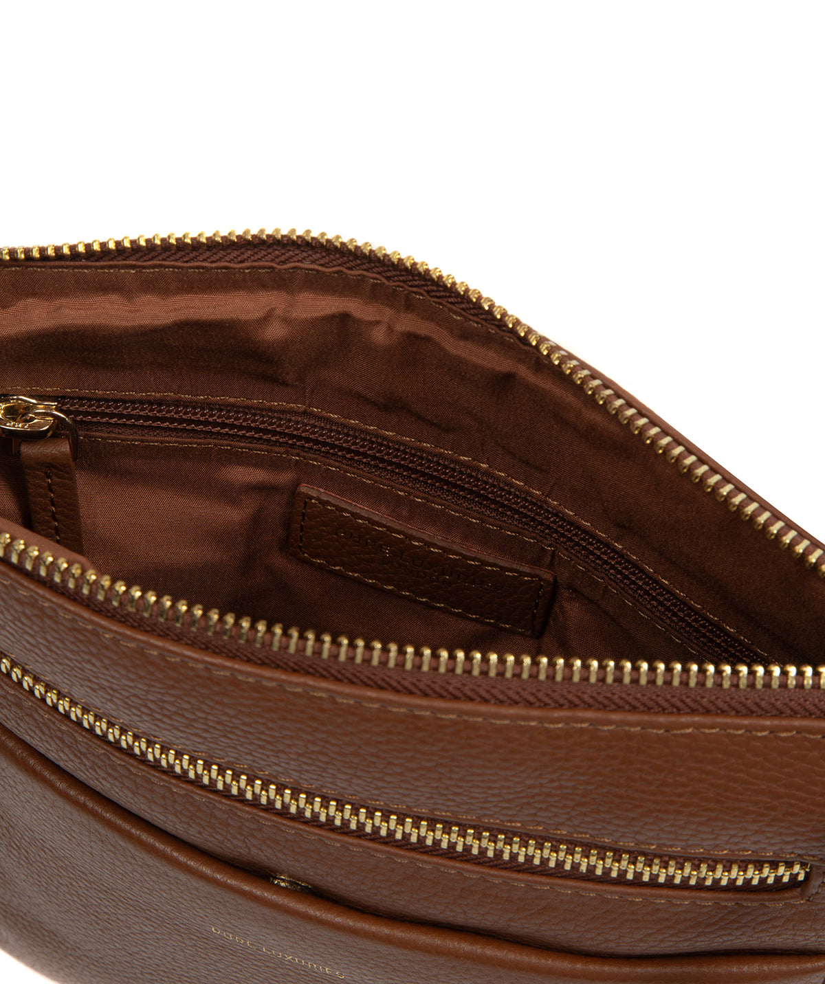 'Lucero' Tan Leather Cross Body Bag