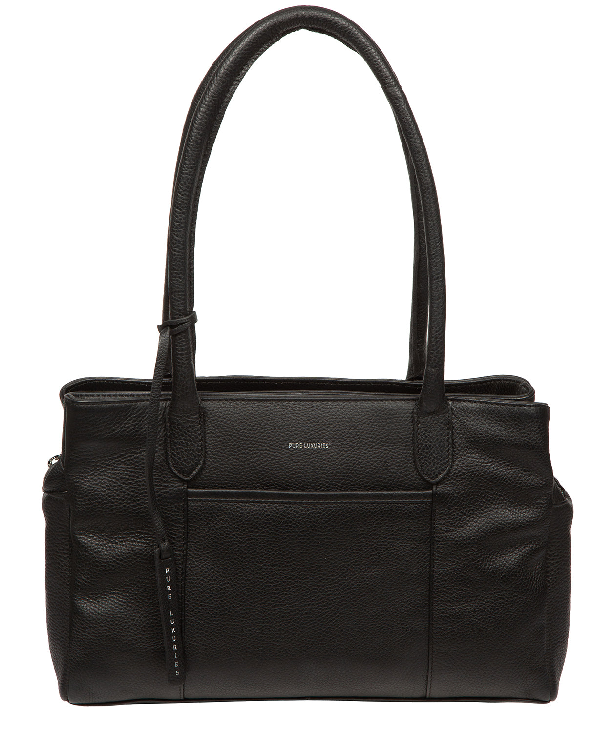 'Manon' Black Leather Handbag
